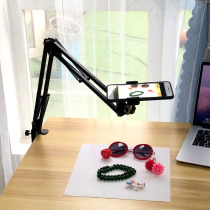 Mobile phone overshoot bracket fill light desktop shooting class painting photo video live teaching open box video scanning clip type multifunctional telescopic folding cantilever support frame equipment portable