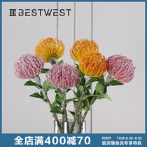 BEST WEST Moire pin cushion simulation bouquet decoration Home living room fake flower decoration table floral design ideas