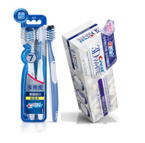 Crest Quanyou seven-effect toothbrush 2 3d thermal toothpaste 116g clear breath bright white and mild toothpaste