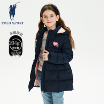 polosport flagship store Childrens Down Dresses 2022 new gas in the big babys long winter dress tide