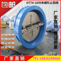 H77X-16 clip butterfly check valve check valve cast iron check valve ball grinding body stainless steel plate check valve