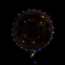 Popo Ball Luminous Fire Burst Rose Space Network Red Balloon With Lamp Getaway Wedding Birthday Decoration Scene Arrangement