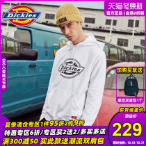 Dickies hooded Sweater Brand Contrast logo print webbing fleece hoodie Autumn New 7029 B