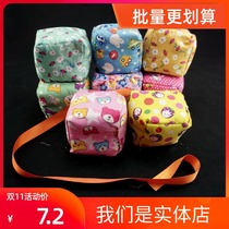 Hand stitched cartoon cute sandbags handmade kindergarten children kicking shuttlecock fabric with rope