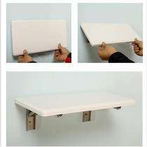 Folding plate hanging wall Foldable free nail shelve wall wall-mounted wall folding table stainless steel bracket headboard folding °