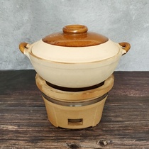 Casserole old-fashioned carbon fire casserole gas stove special old-fashioned unglazed casserole hot pot old-fashioned clay commercial