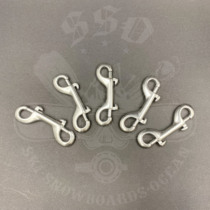 316 Stainless Steel Double Head Hook Diving Buckle Mountaineering Buckle Elephant Multifunctional Metal Accessories Diving Equipment