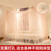 Almighty mosquito net households use the new 2021 thickening to increase the space for anti-mosquito landing princess wind hanging wall to plug the bed