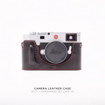 cam-in Lekleica M10 genuine leather camera protective casing Italy Implanted Tanning Head Layer Bull Peel LCP-004
