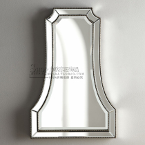 Venetian entrance decorative mirror Living room sofa background wall hanging mirror Simple dressing makeup mirror Bathroom mirror customization