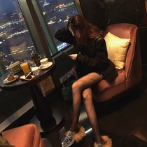 European and American ins tide Net red socks female letter long tube stockings women light leg artifact autumn and winter thin bottom pantyhose