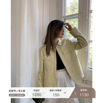 MSBEAST imported sheep leather leather jacket womens short coat 2021 New shirt leather jacket autumn and winter