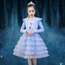 Frozen Aisha princess dress Women autumn and winter Girls autumn Long sleeve Aisha birthday dress cotton Aisha skirt