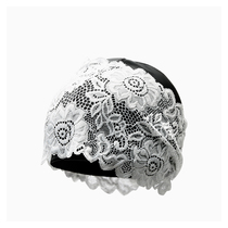 Swimming Cap Swimming Cap Woman Long Hair Adults Waterproof up Not Headed South Korea Fashion Care Ear Big Code PU Lace Hat