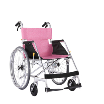 Japan Matsunaga wheelchair folding lightweight small portable travel Ultra-light small easy on the train elderly hand push