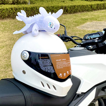 Motorcycle motorcycle ski helmet decoration small accessories pendant doll doll battery electric car small flying dragon