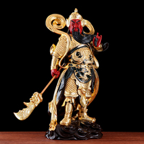 Taiwan Pure Copper Gold Galanbud Image Guardian Gospel Statue Household Shop on Second Grandpa Statue