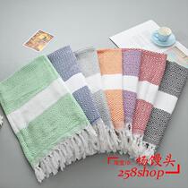 Yoga Mat Towel Turkish cotton tassel bath towel cotton bath towel beach