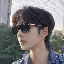 2022 new sunglasses mens driving tide square display slim personality Nearsightedness Sunglasses Ins Nets Red Stars Same