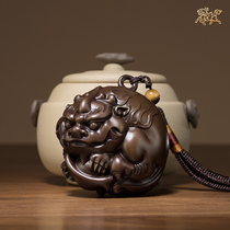 Copper Masters All-copper handlebar piece Mastering Wealth Home Residence Ornaments Bronze Handicraft leopard to Play Pieces of Pieces Handicraft