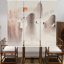 Hang Ke New Chinese screen view partition curtain curtain curtain in the living room lifting and dropping pull - bead curtain shutter curtain