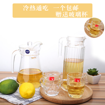 Cold kettle glass kettle heat-resistant high temperature resistant explosion-proof mass transparent liang shui bei home set liang shui hu