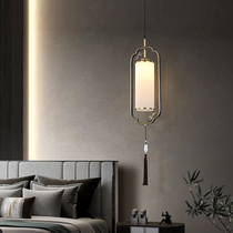 Suyin Chinese style modern simple single head chandelier Chinese style new Chinese all copper bedroom bedside restaurant chandelier