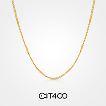 T400 necklace female 2021 New Tide gold pigment chain choker wild ins niche design birthday gift
