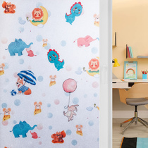 Window glass frosted sticker film anti-light anti-visual privacy light transparent opaque toilet toilet bathroom paper