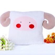 Hand sewn self made twelve Constellation White Goat Seat Holding Pillow Plush Paparazzi Cloth Doll Handmade Fabric DIY Material Package