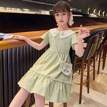 Girls dress with dress and summer dress Princess dress 2022 New Yangqi Summer Network Red Girls Academy Wind jk Childrens skirts