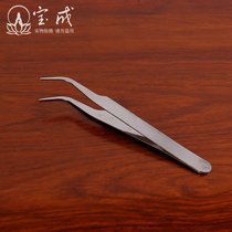 Buddhist Buddha supplies stainless steel elbow pointed mouth multi-purpose tweezers oil lamp ghee candle wick oil drift clip