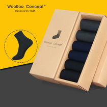 Mens socks thin summer mercerized cotton mid-tube summer thin cotton sweat-absorbing breathable black Japanese leather shoes business socks