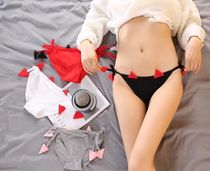 Underpants Japanese little devil lace-up underwear two-dimensional animation strap Lori girl soft girl sexy cute fat times
