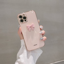 Straight Side Plating Bow 12 11pro Max Apple X XS XR phone case iPhone7 8Plus