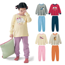 Childrens cotton autumn clothes autumn pants set Autumn and winter men and women baby bottom wear 2 sets cartoon Japanese 90-120