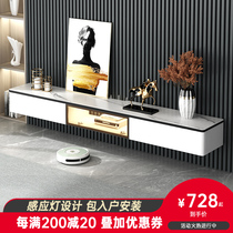 Slate hanging TV cabinet TV cabinet simple modern small apartment living room light luxury style wall-mounted wall cabinet