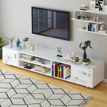 TV cabinet Nordic household small household type coffee table combination Modern simple bedroom Economical floor cabinet Living room small cabinet