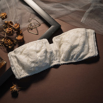 European and American foreign trade girl lace sexy bra wrapped chest with shoulder strap bra set invisible trace underwear