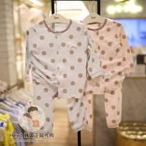 Direct mail ETTOI Korea Pegus childrens clothing 2021 autumn childrens underwear set 517603 no fluorescent
