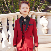 BOERSS boys suit suit suit childrens suit big boy flower girl dress male piano performance handsome spring and summer