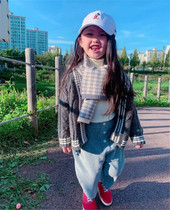 Milk dads Home Spot Nrban Rabbit children 100 lap collage V collar knit cardigan with velvety pants 5Z