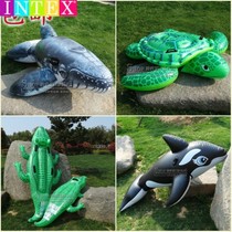 Adult Water Inflatable Sitting Turtle Black Whale Dolphin Animal Swimming Circle Crocodile Blue Whale Children Play Water Toys