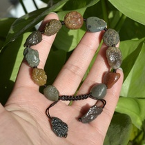 4# Xinjiang raisin agate bracelet Gobi agate original stone hand Chuan Black Mountain agate bracelet
