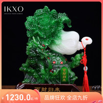 Hundreds of Fortune High-end Lucky Jade Cabbage Decoration Wine Cabinet Home Living Room Interior Decoration Opening Gift