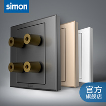 Simon Electrical Switch Socket Panel E3 Series 2-position Sound Panel Yabai Socket 4 Hole