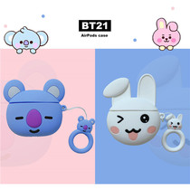 Cartoon cute little white rabbit Koala airpods protective cover 1 2 generation Apple wireless headset silicone soft shell suitable