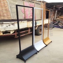 Rifeng display rack double-sided easy-to-pull Billboard curved base KT board floor sign door type display rack