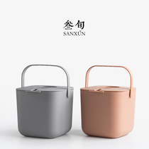 Three-year tea slag bucket tea bucket with filter drainage bucket waste bucket household tea table garbage bin kung fu tea set accessories