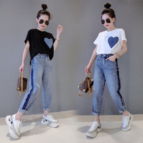 Ocargo Short Sleeve T-Shirt Woman Summer 2022 New Fashion Foreign Gas Medium Long-Style Undershirt Lady Inner Hitch Blouse Tide
